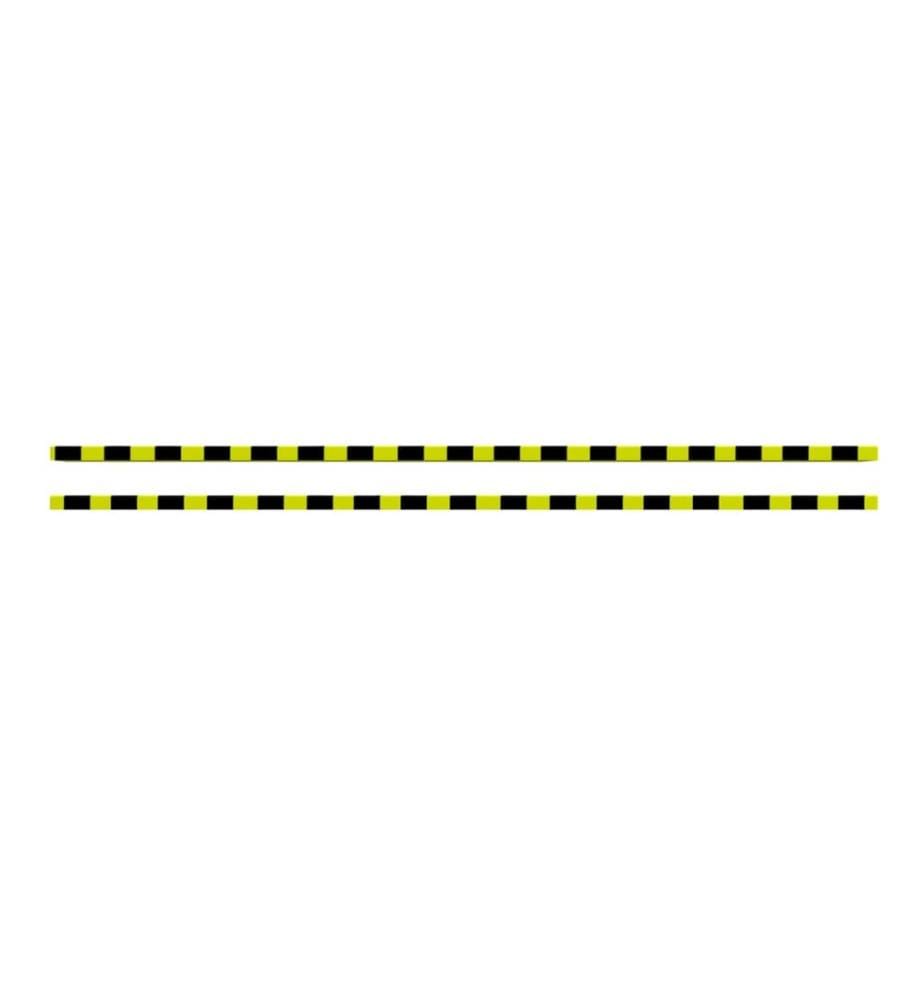 Protecteurs d'angle 2 pcs Jaune et noir 6x2x101,5 cm PU