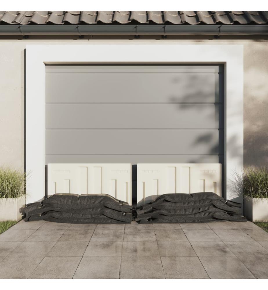 Sacs de sable 10 pcs vert foncé 103x25 cm PEHD