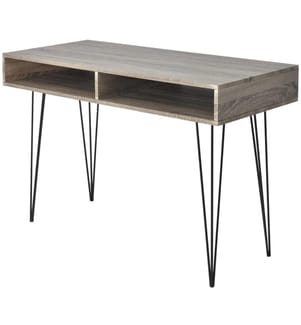 Schreibtisch mit 2 Fächern Grau