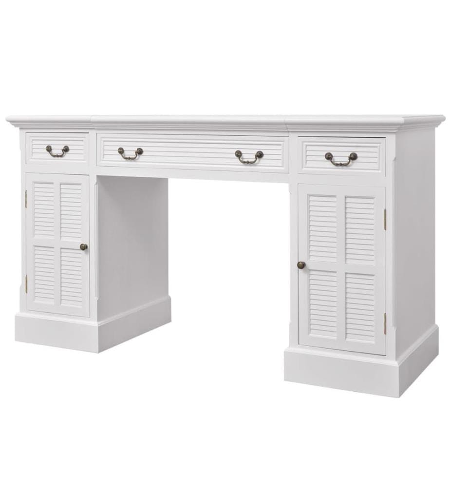 Schreibtisch Sekretär Weiss 140 x 48 x 80 cm