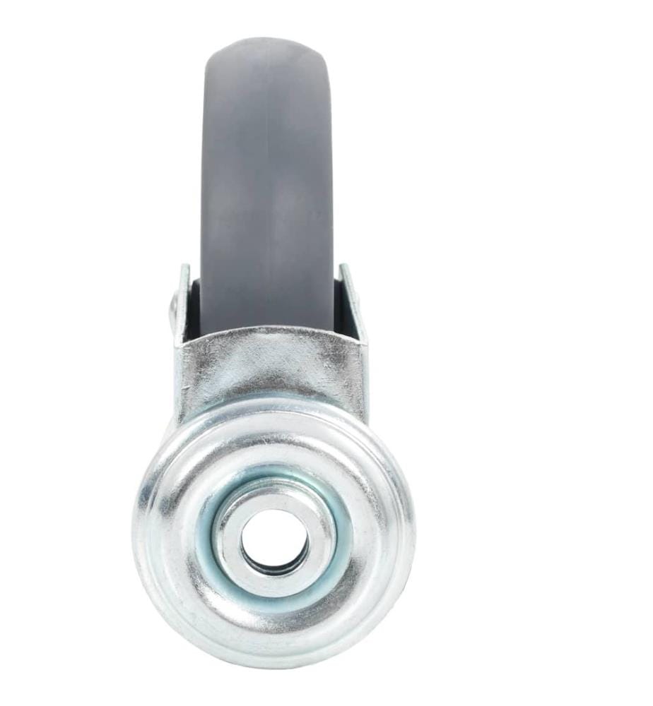 32 pcs Roulettes pivotantes à trou de boulon 125 mm