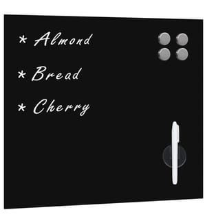 Tableau noir magnétique mural Verre 60x60 cm