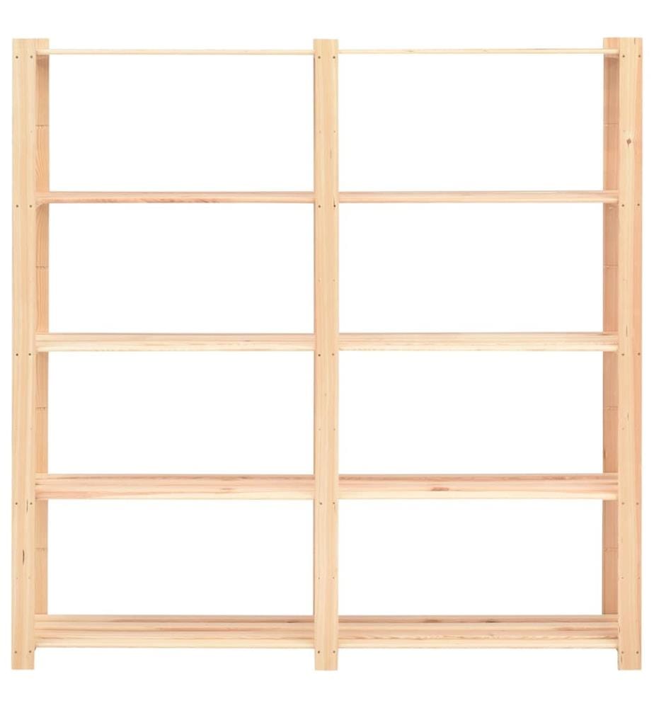 Étagère de stockage 5 niveaux 170x38x170 cm Pin solide 500 kg