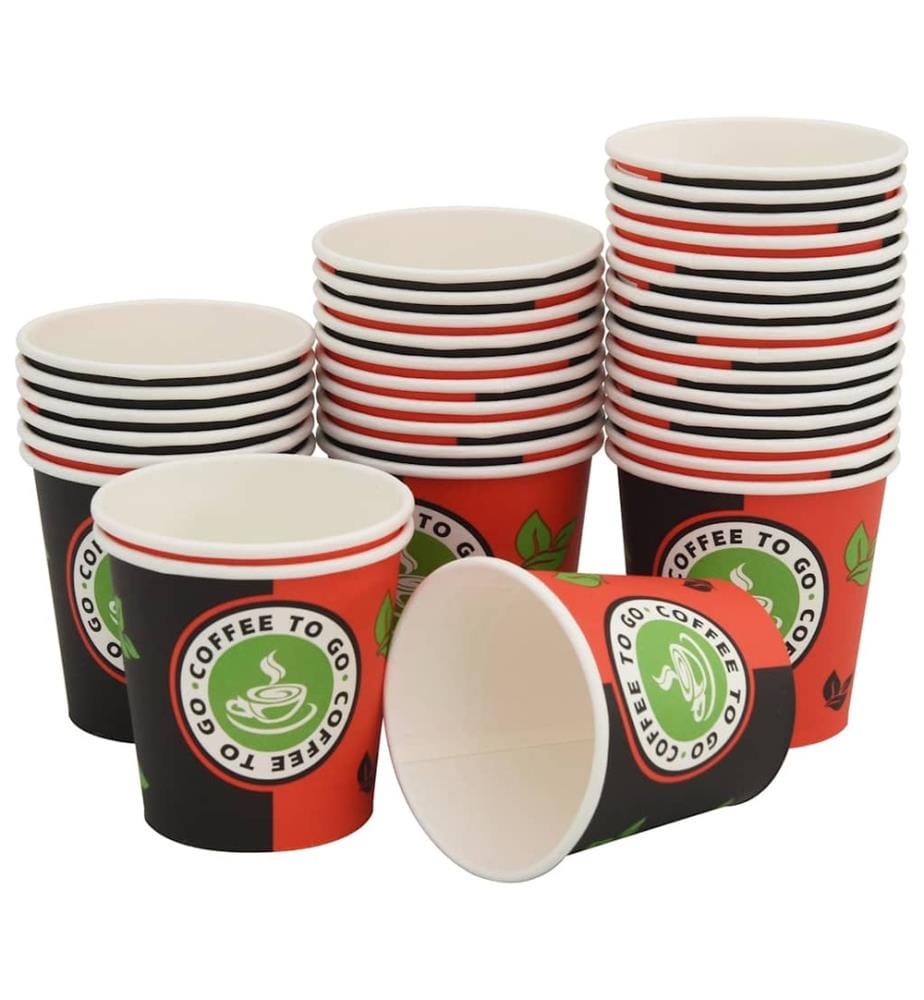 1000 Stk. Einweg-Kaffeebecher Pappe 120 ml (4 oz)