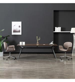 Drehbarer Bürostuhl Taupe Stoff
