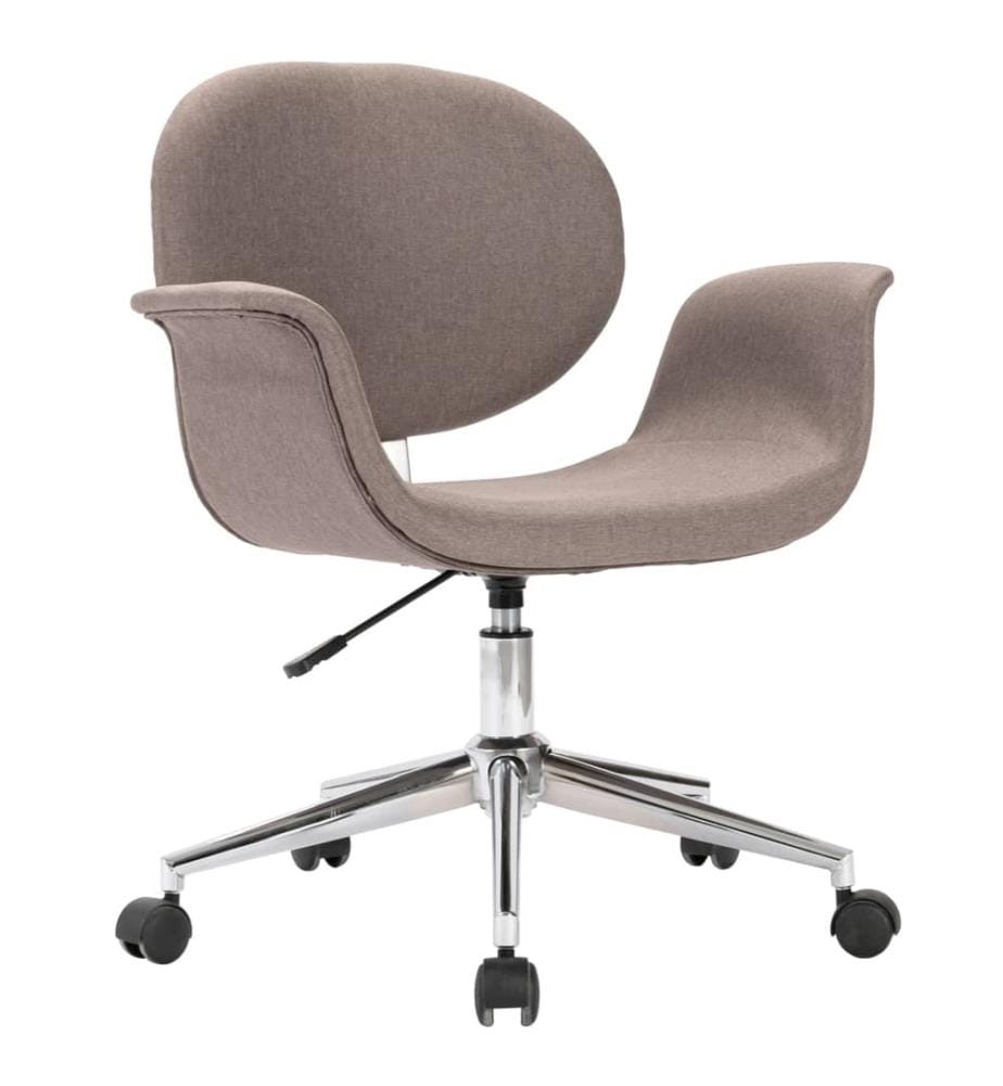 Drehbarer Bürostuhl Taupe Stoff