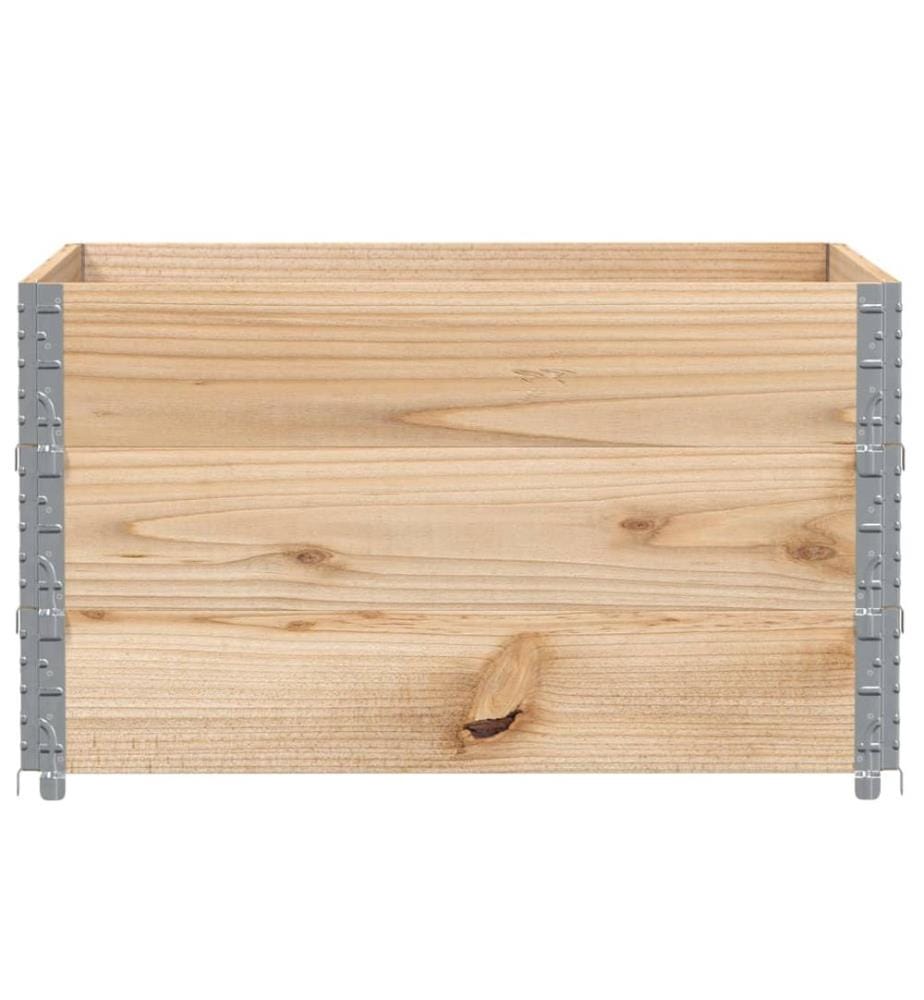 Paletten-Aufsatzrahmen 3 Stk. 100x100 cm Massivholz Kiefer