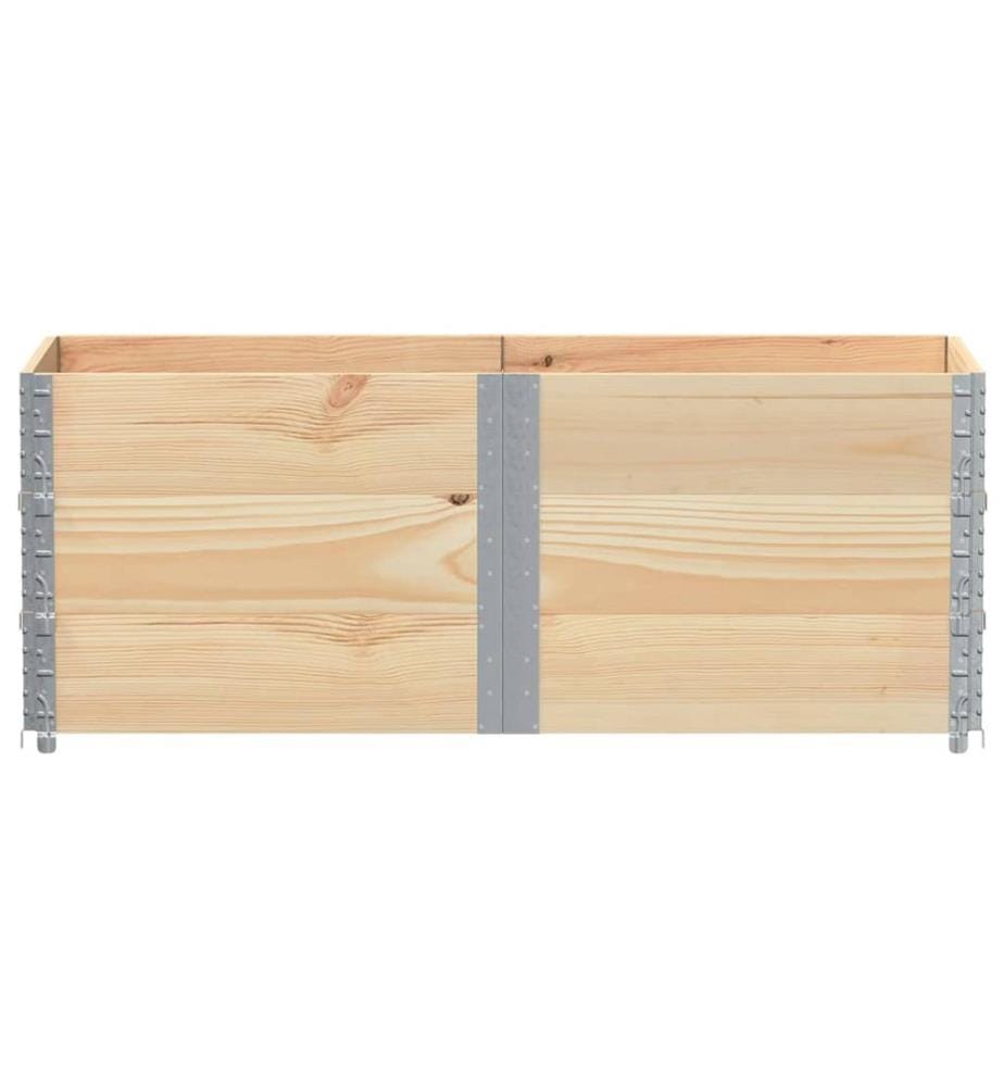 Paletten-Aufsatzrahmen 3 Stk. 150x50 cm Massivholz Kiefer