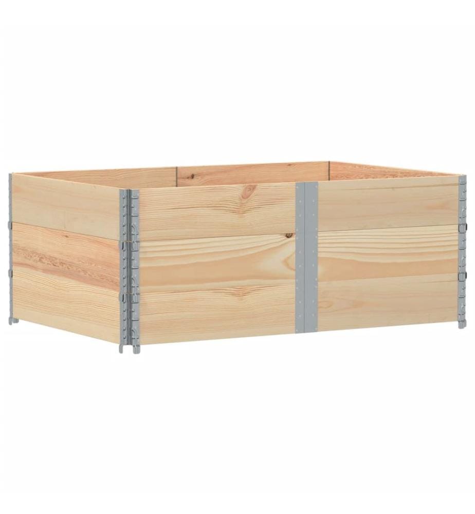 Paletten-Aufsatzrahmen 3 Stk. 150x100 cm Massivholz Kiefer