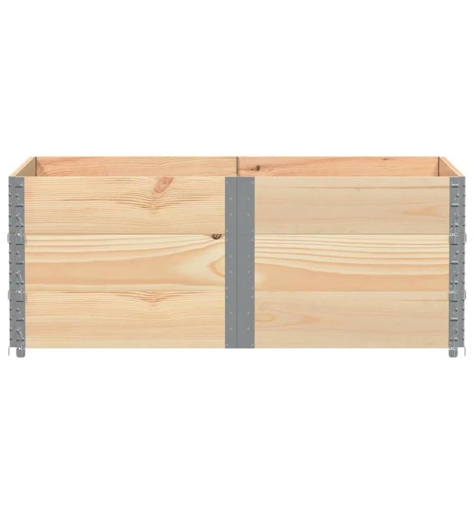 Paletten-Aufsatzrahmen 3 Stk. 150x100 cm Massivholz Kiefer