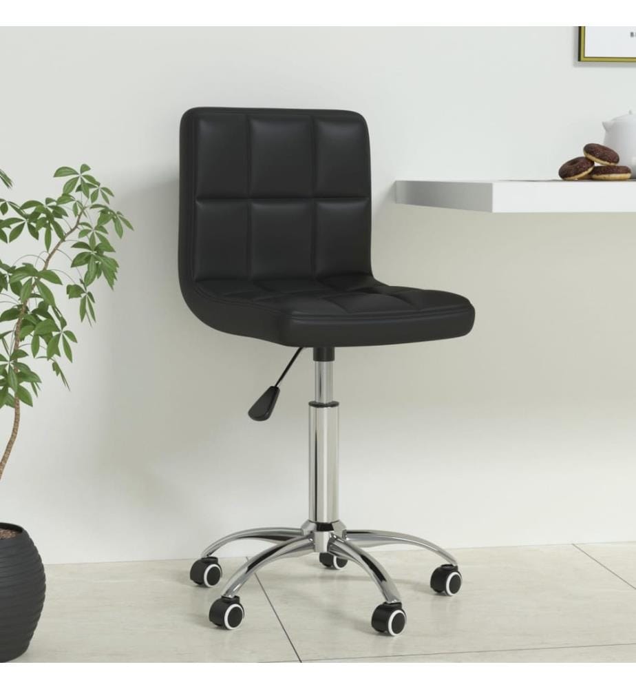 Bürostuhl Drehbar Schwarz Kunstleder