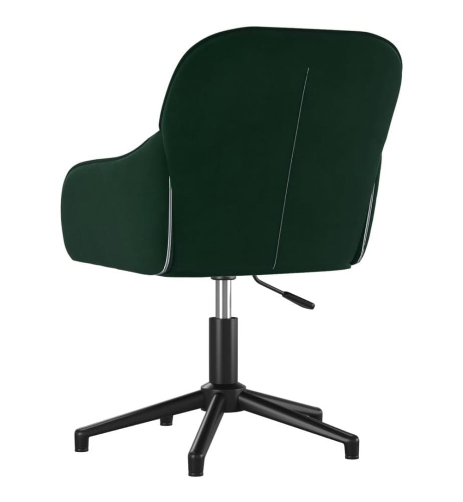 Bürostuhl Drehbar Dunkelgrün Samt