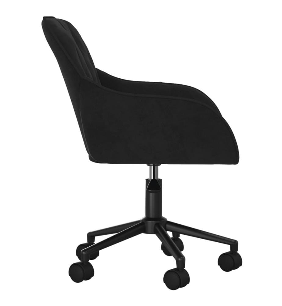 Bürostuhl Drehbar Schwarz Samt