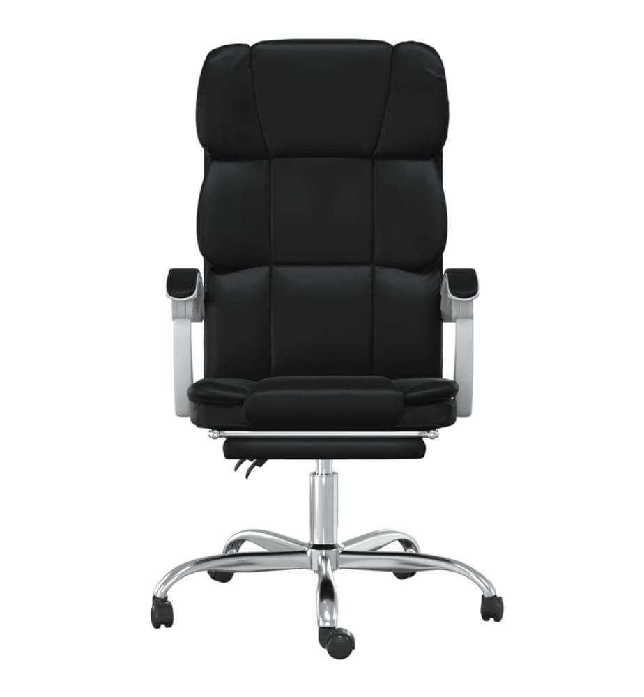 Fauteuil inclinable de bureau Noir Similicuir