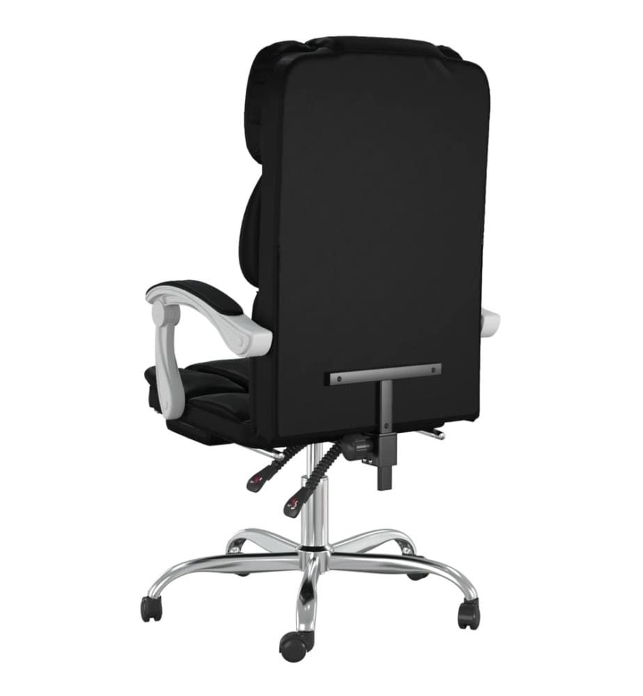 Fauteuil inclinable de bureau Noir Similicuir