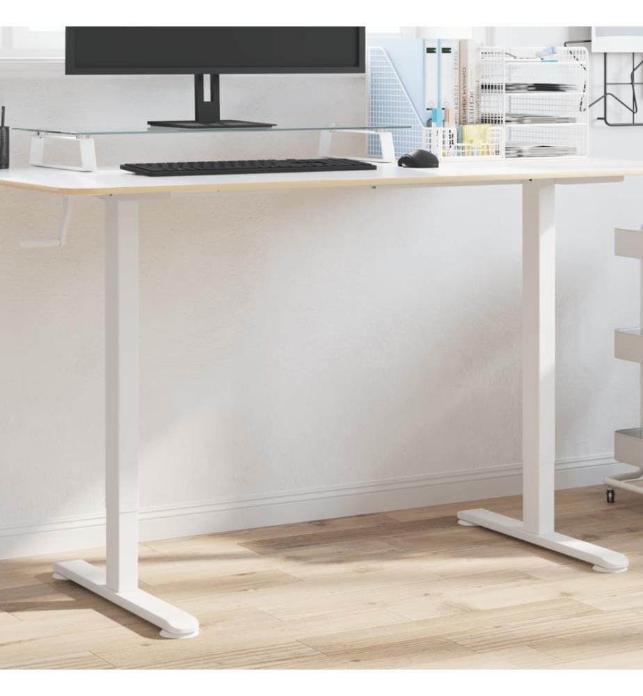 Gestell für Sitz-Steh-Schreibtische Weiss (94-135)x60x(70-114)cm