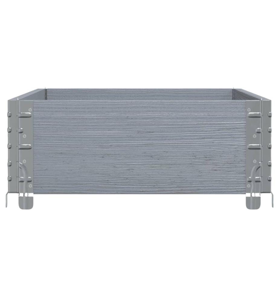 Collier de palette gris 100x50 cm bois de pin solide