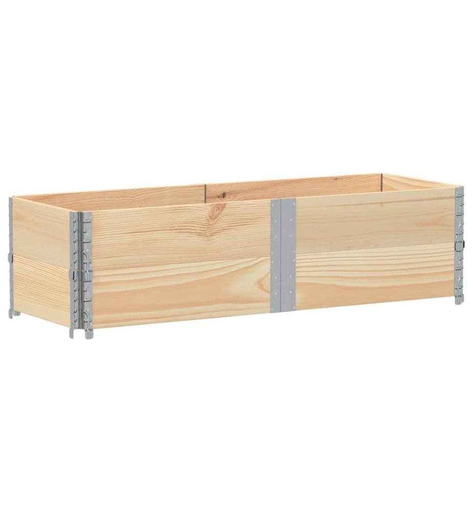 Colliers de palette 2 pcs 150x50 cm bois de pin solide