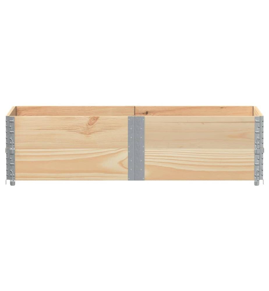 Colliers de palette 2 pcs 150x50 cm bois de pin solide
