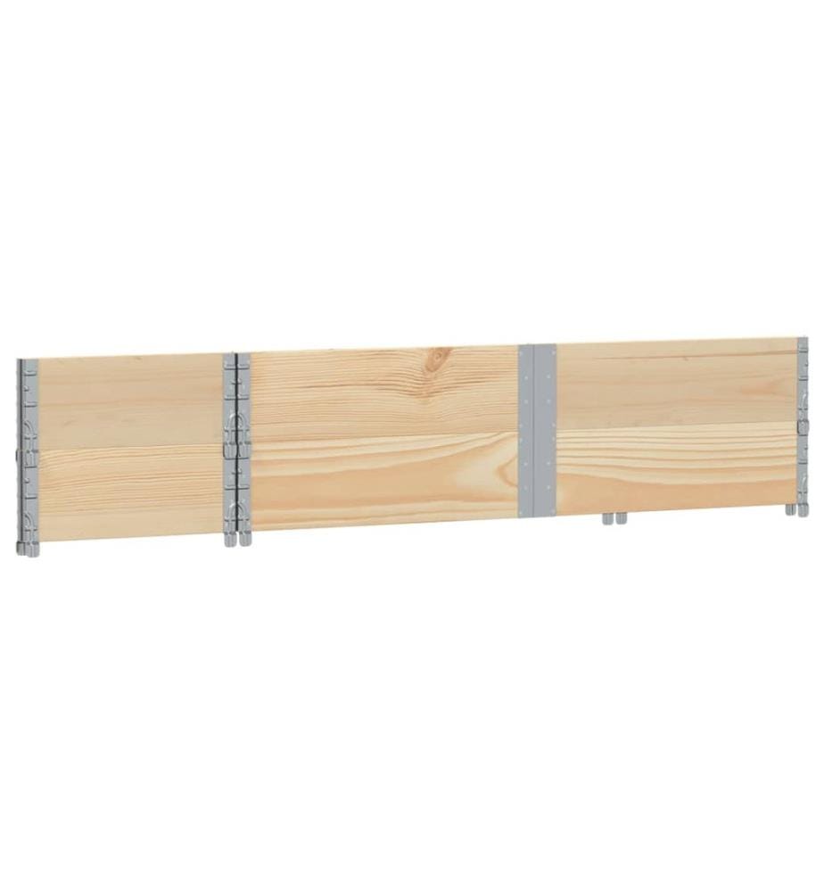Colliers de palette 2 pcs 150x50 cm bois de pin solide