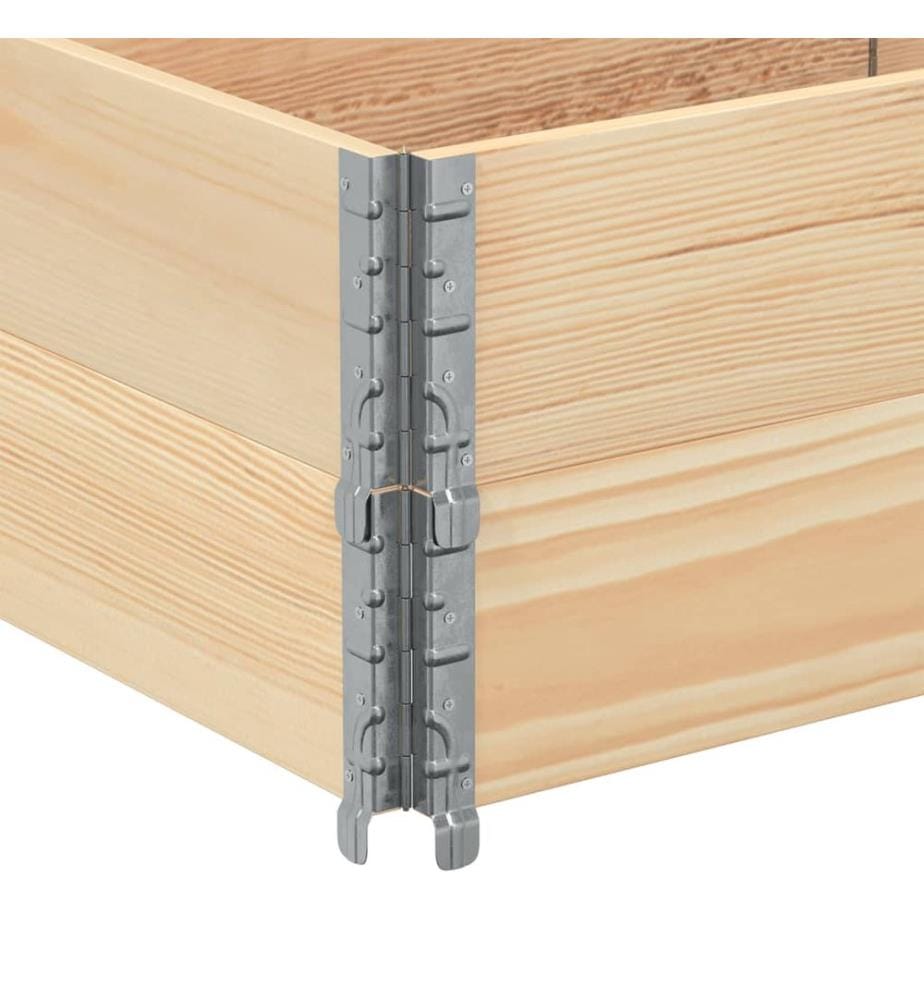 Colliers de palette 2 pcs 150x50 cm bois de pin solide