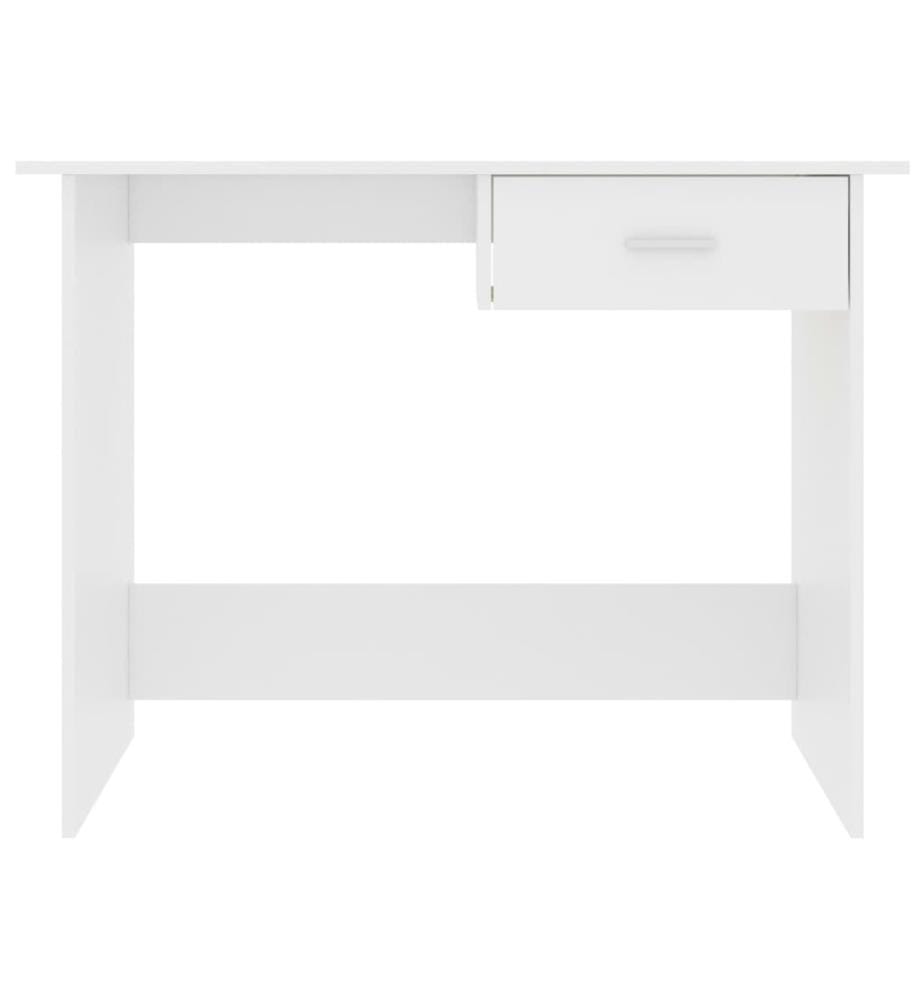 Schreibtisch Weiss 100x50x76 cm Holzwerkstoff