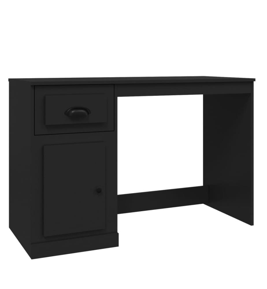 Schreibtisch mit Schublade Schwarz 115x50x75 cm Holzwerkstoff
