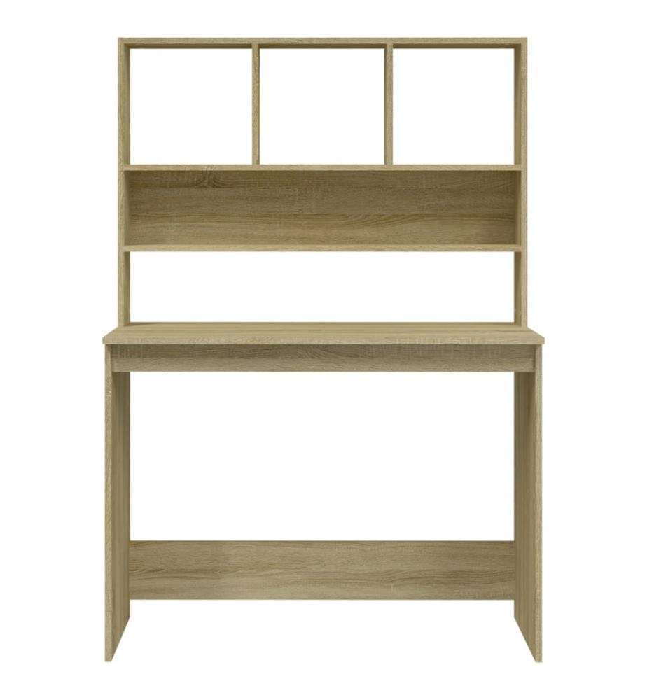 Schreibtisch mit Regal Sonoma-Eiche 102x45x148 cm Holzwerkstoff