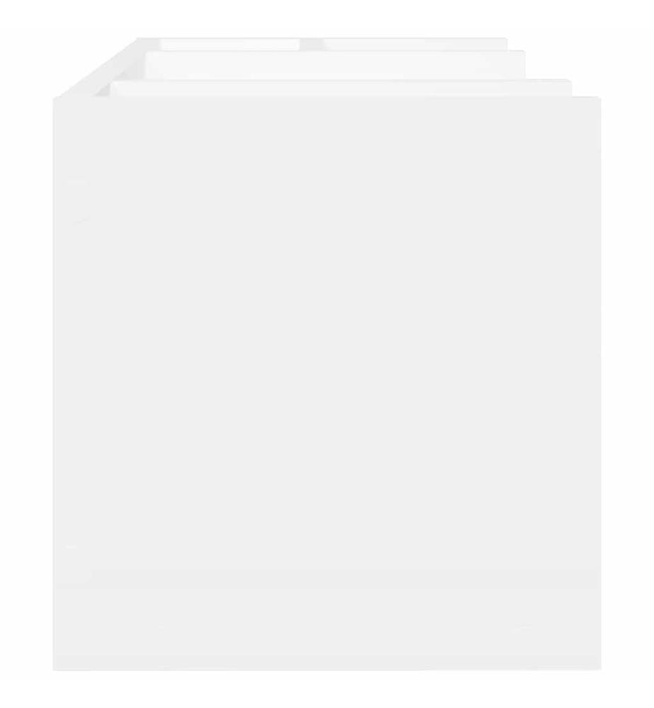 Schreibtisch-Organizer Weiss 44,5x24x25 cm Holzwerkstoff
