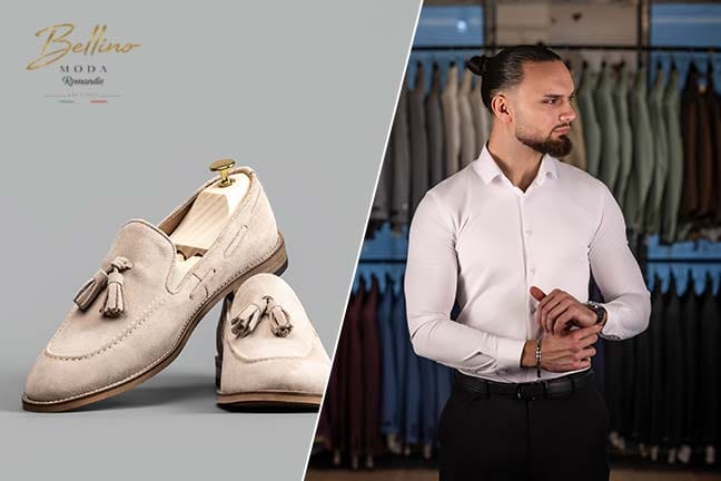 Anzüge, Hemden und Krawatten – made in Italy