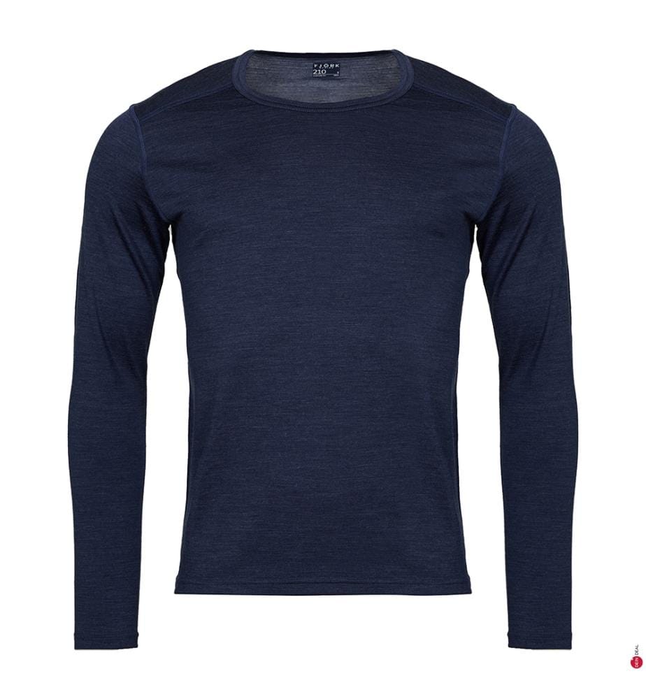 Long Sleeve T-Shirt 210 Round Neck - Blue