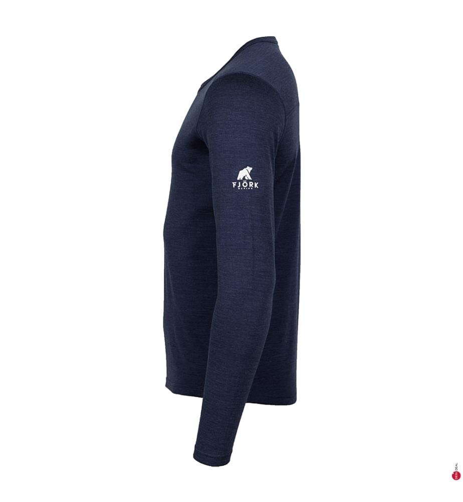 Long Sleeve T-Shirt 210 Round Neck - Blue