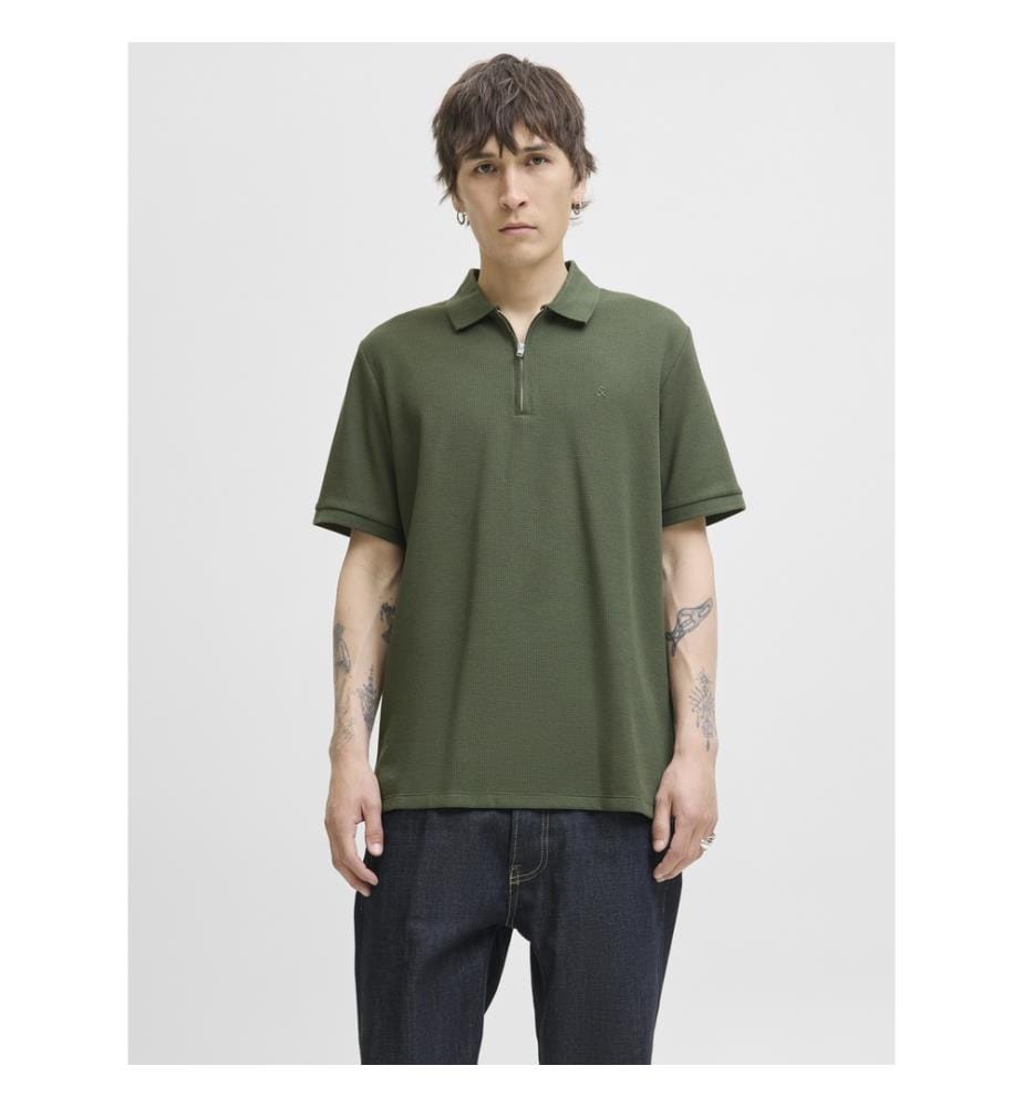 Polohemd - Khaki-Grün