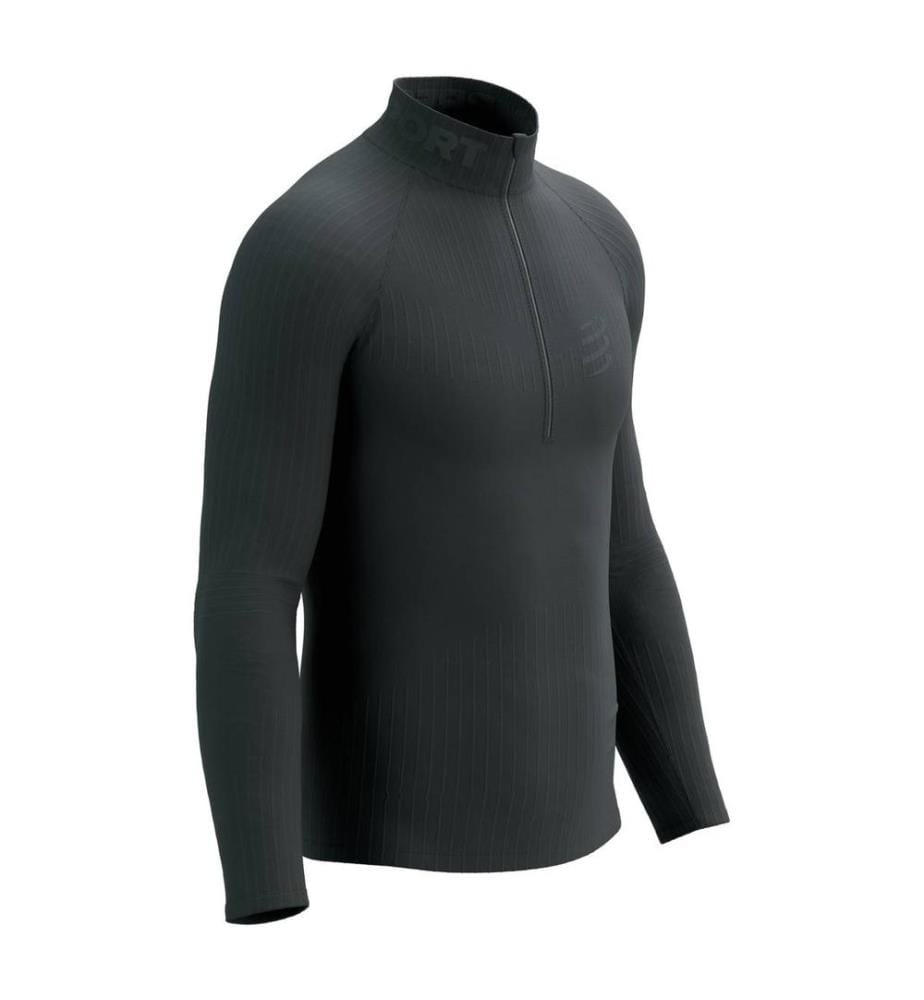 3D Thermo HZ LS T-Shirt - Black