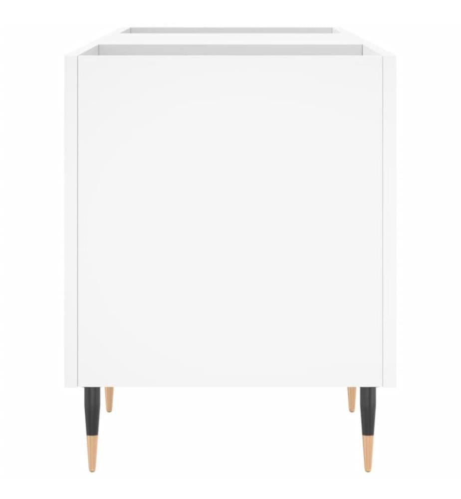 Disk cabinet white 121x38x48 cm engineered wood