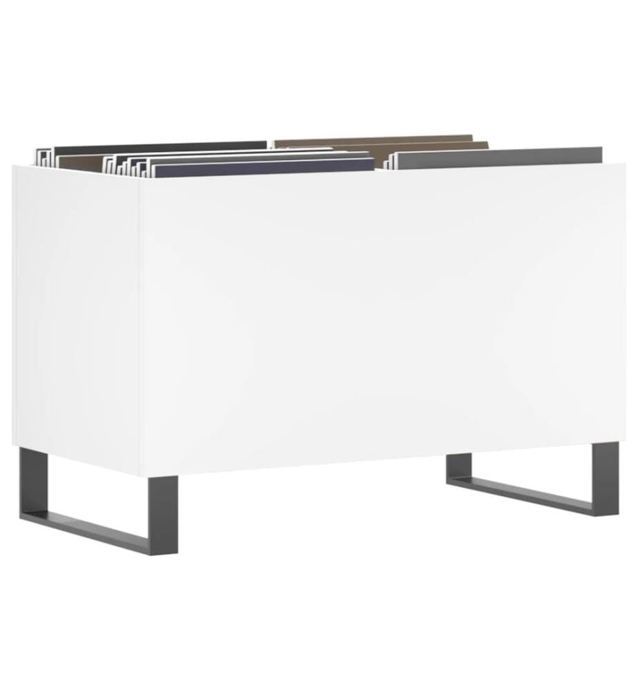 Disc Cabinet white 74,5x38x48 cm engineered wood