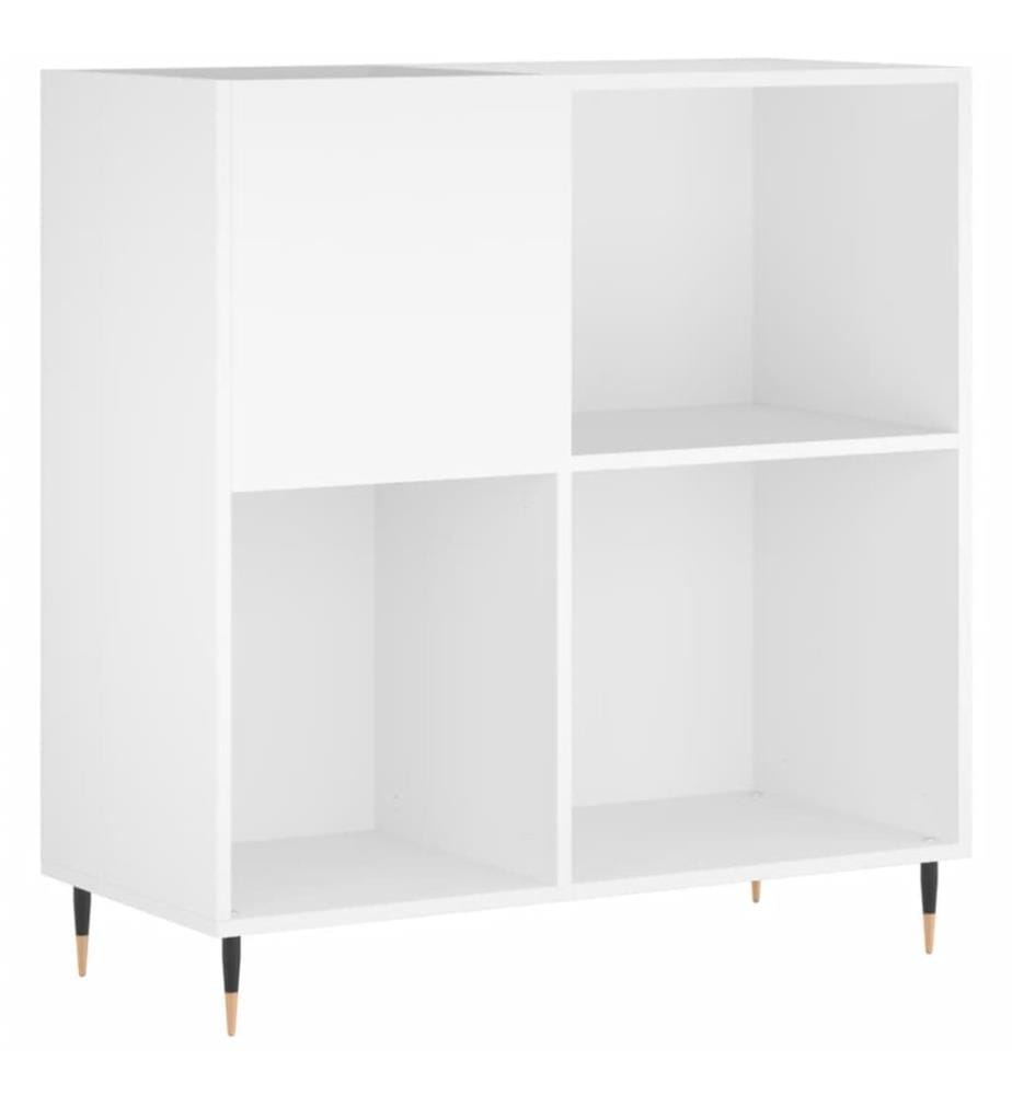 Disc Cabinet white 84,5x38x89 cm engineered wood