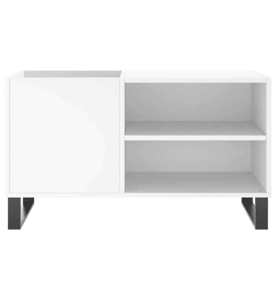 Disc Cabinet white 85x38x48 cm engineered wood