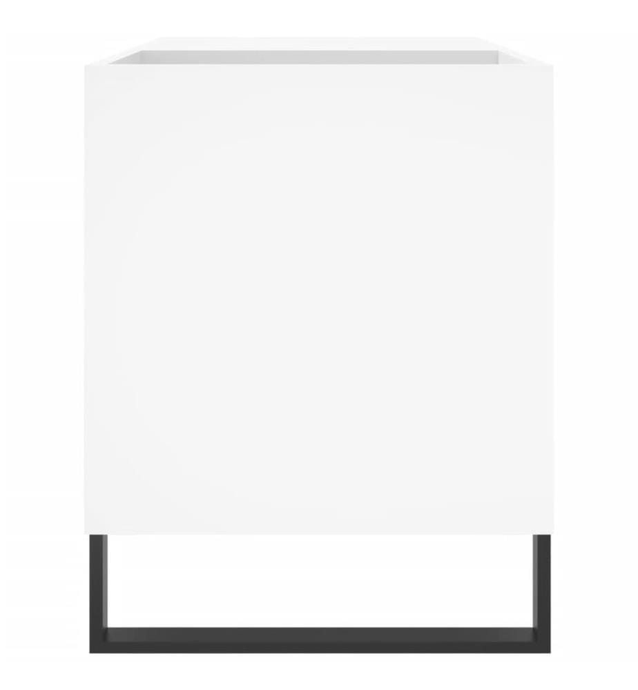 Disc Cabinet white 85x38x48 cm engineered wood