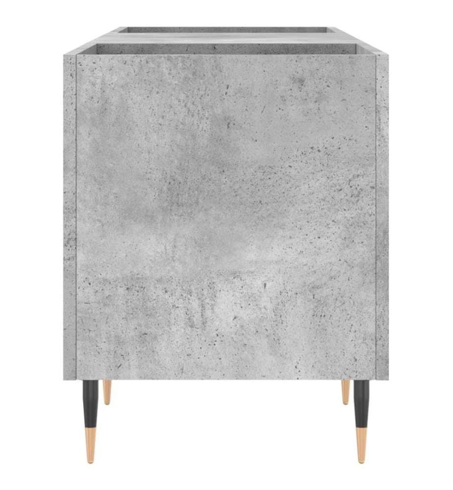 Plattenschrank Betongrau 121x38x48 cm Holzwerkstoff