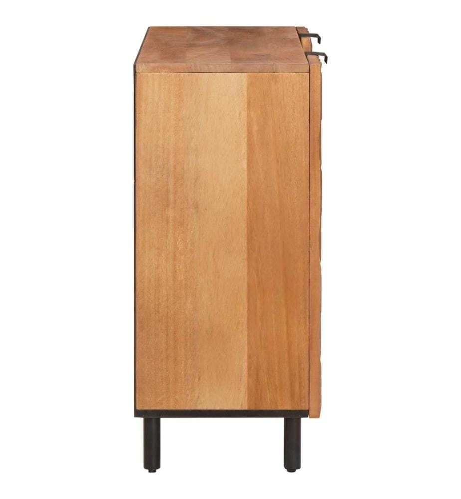 Sideboard mit Regal Akazienbraune Oberfläche 90 x 33 x 75 cm