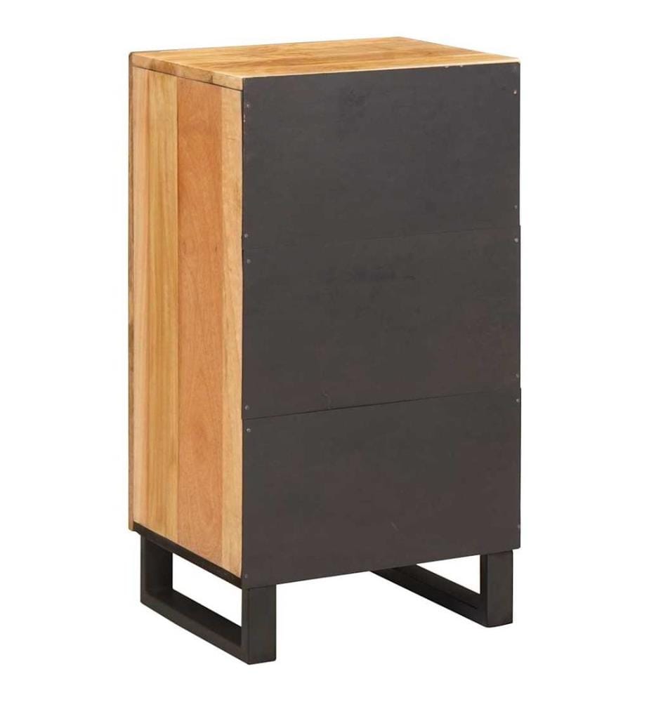 Buffet avec porte Marron 40 x 33 x 75 cm Bois de mangue massif