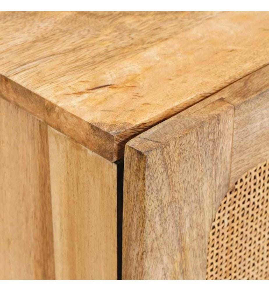 Buffet avec porte Marron 40 x 33 x 75 cm Bois de mangue massif