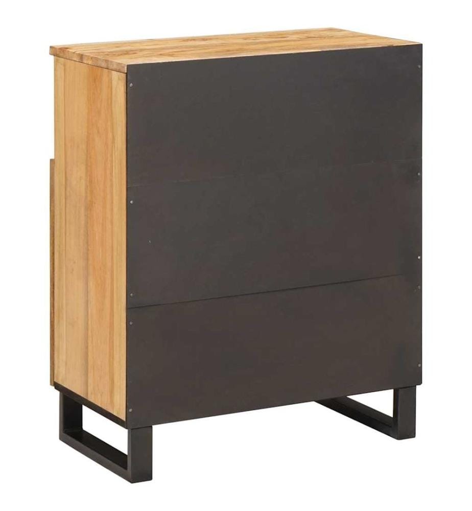 Buffet avec porte Marron 60 x 33 x 75 cm Bois de mangue massif