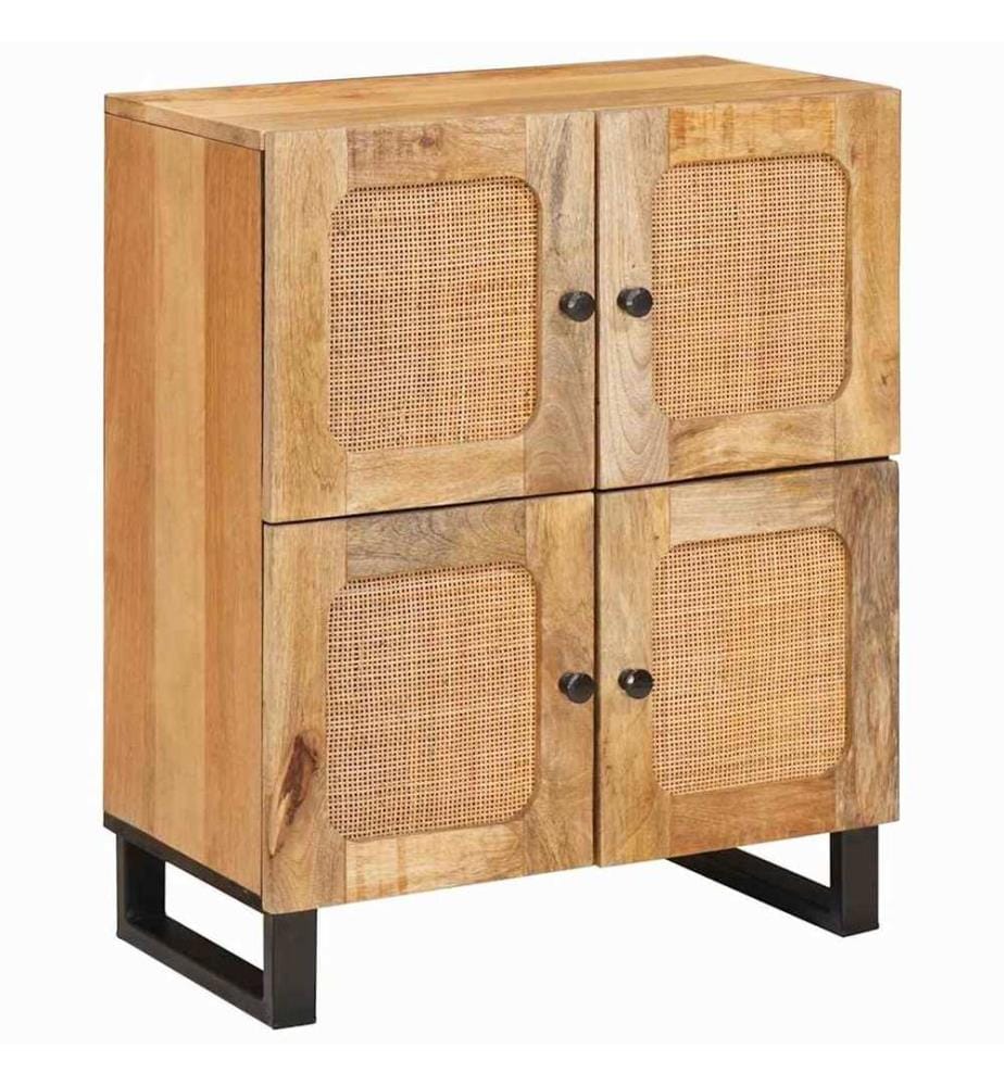 Buffet avec porte Marron 60 x 33 x 75 cm Bois de mangue massif