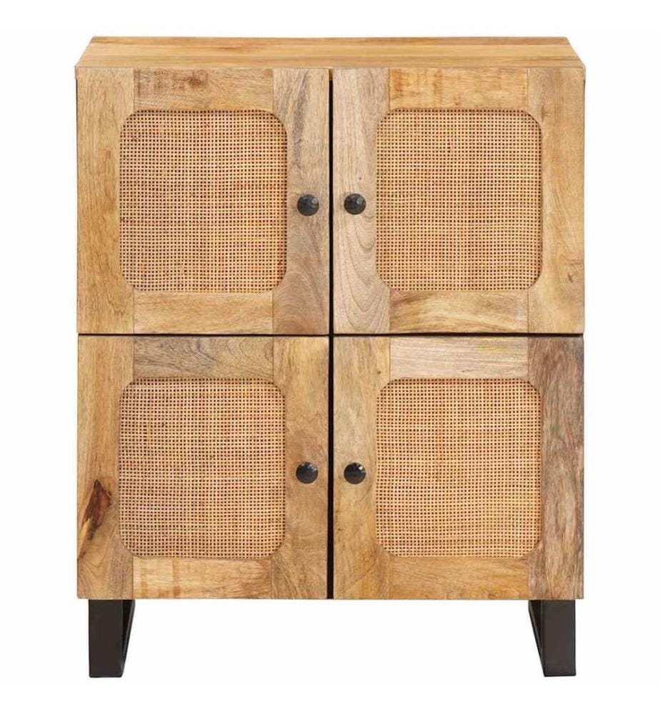 Buffet avec porte Marron 60 x 33 x 75 cm Bois de mangue massif