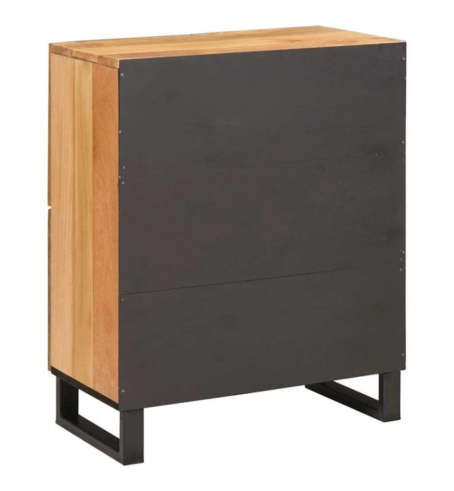 Buffet avec porte Marron 60 x 33 x 75 cm Bois de mangue massif