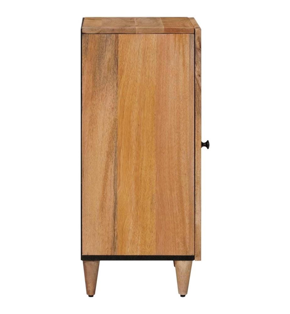 Buffet avec porte Naturel 40 x 33 x 75 cm Bois de mangue massif