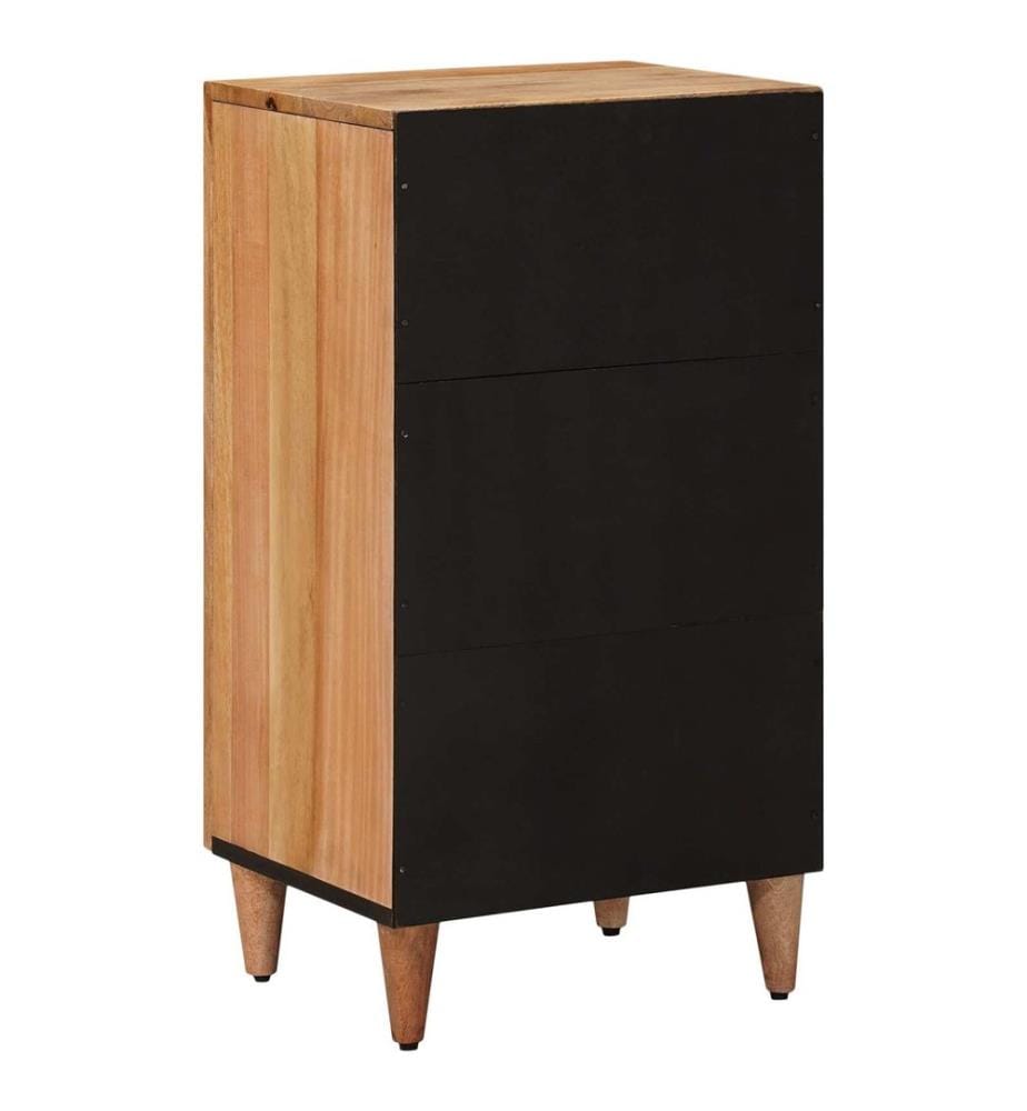 Buffet avec porte Naturel 40 x 33 x 75 cm Bois de mangue massif