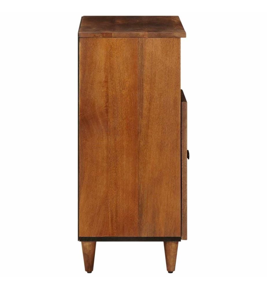 Buffet avec porte Noyer 60 x 33 x 75 cm Bois de mangue massif